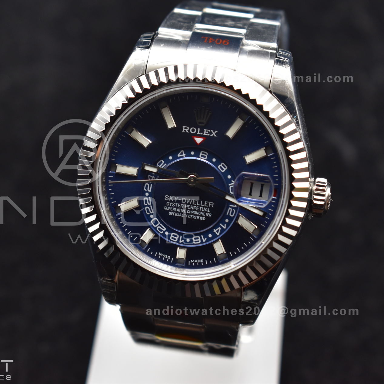 Skydweller SS Noob Best Edition Blue Dial on SS Oyster Bracelet A23J